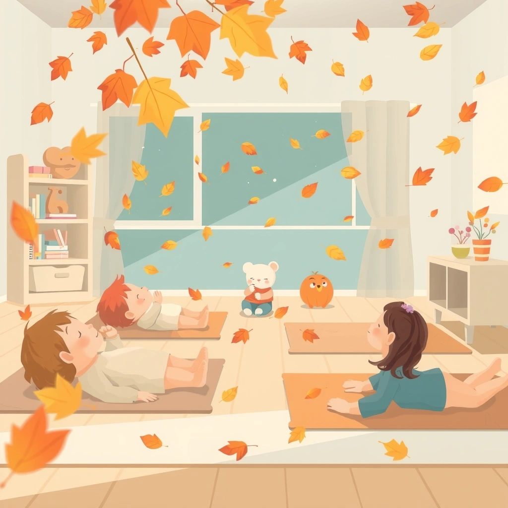 Relaksacja: Leżenie jak liść - Materiały - Jesień