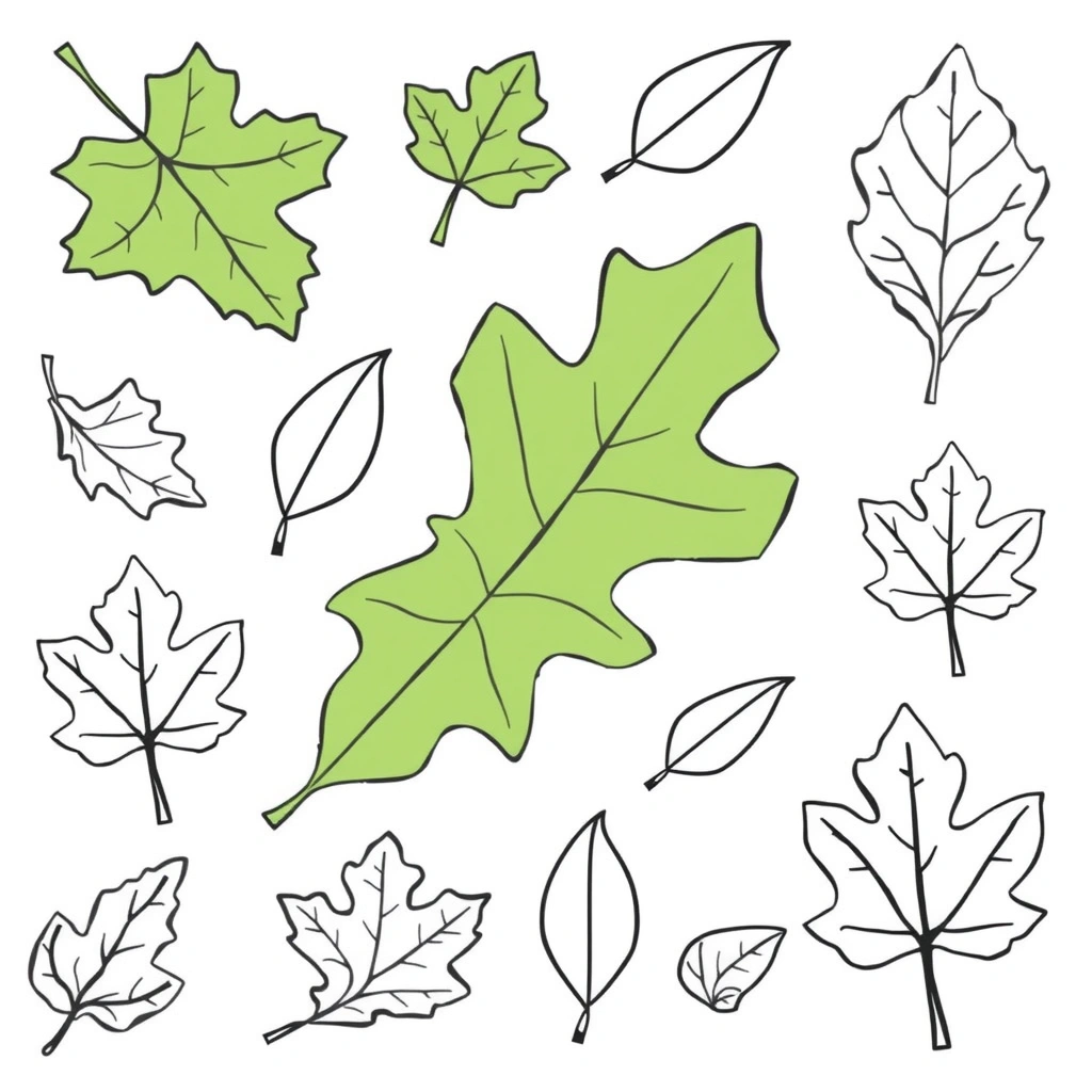 Szablony liści do wycięcia - Szablony - Jesień