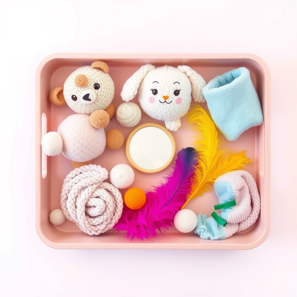 Stacja: Miękko i radośnie — tacka sensoryczna - Materiały - Emocje