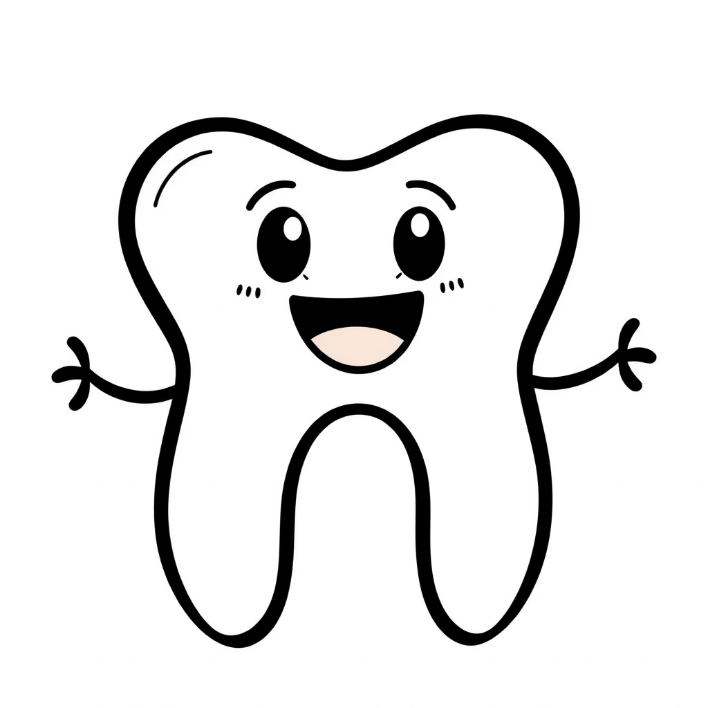Szablon dużego zęba (do wydruku) - Szablony - Higiena Jamy Ustnej