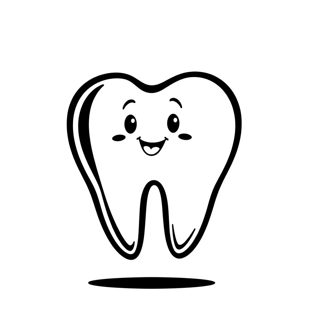 Szablon dużego zęba (do wydruku) - Szablony - Higiena Jamy Ustnej