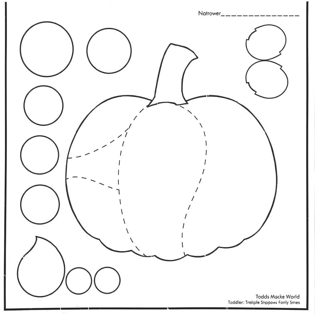 Szablony nasion i kształtów do przyklejania - Szablony - Dynia