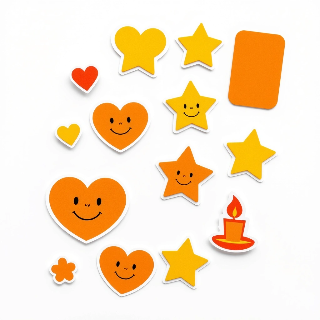 Naklejki - arkusz ozdobny - Szablony - Wszystkich Świętych