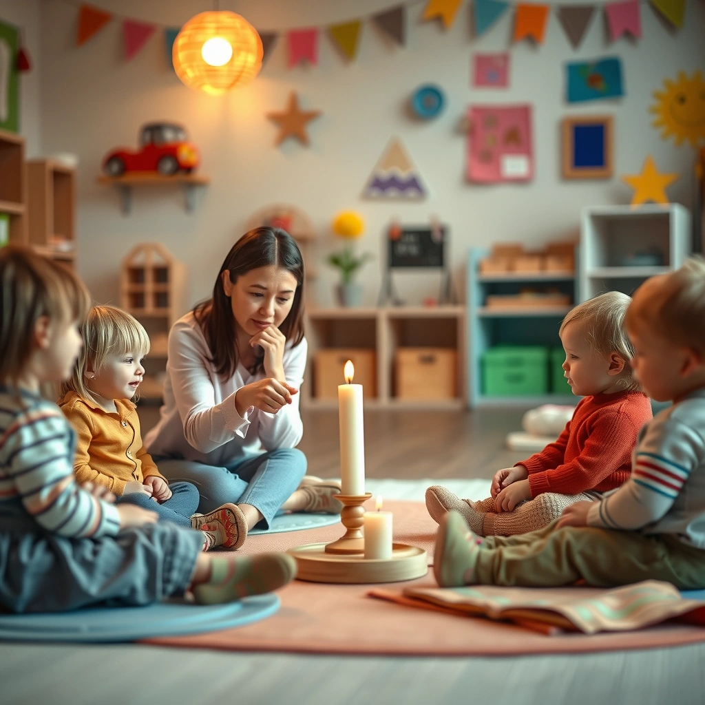 Zajęcia - nauczyciel pokazuje w kole - Materiały - Wszystkich Świętych