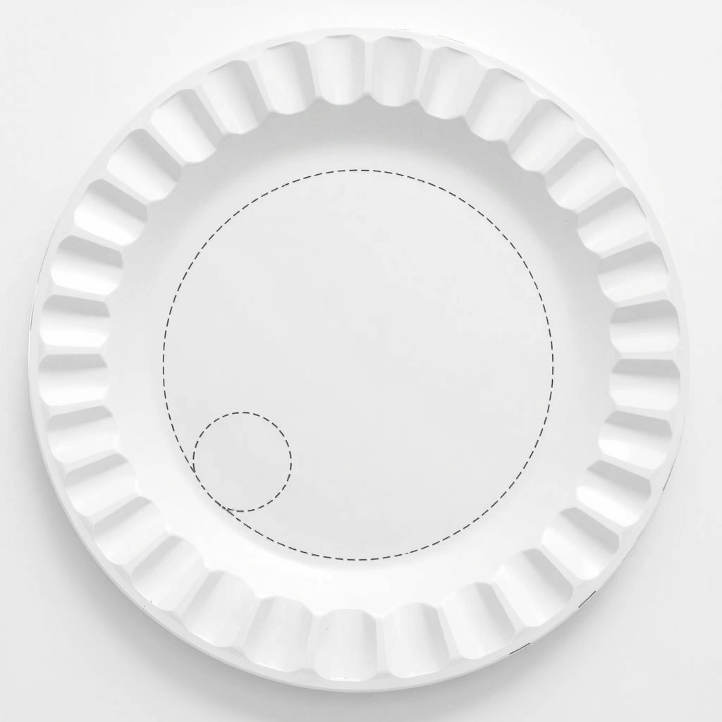 Szablon papierowego talerzyka — baza postaci - Szablony - Bajkowe Postacie