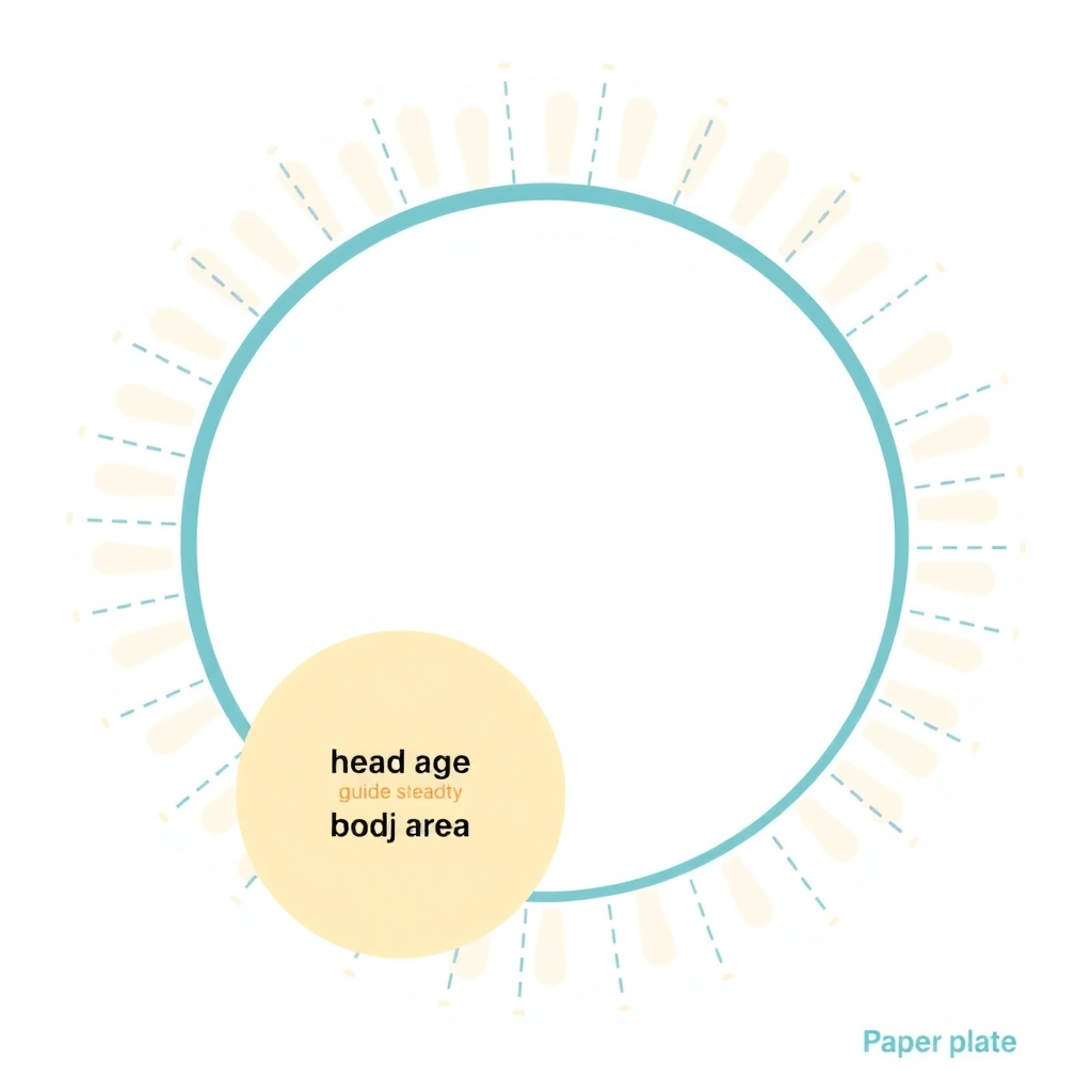 Szablon papierowego talerzyka — baza postaci - Szablony - Bajkowe Postacie