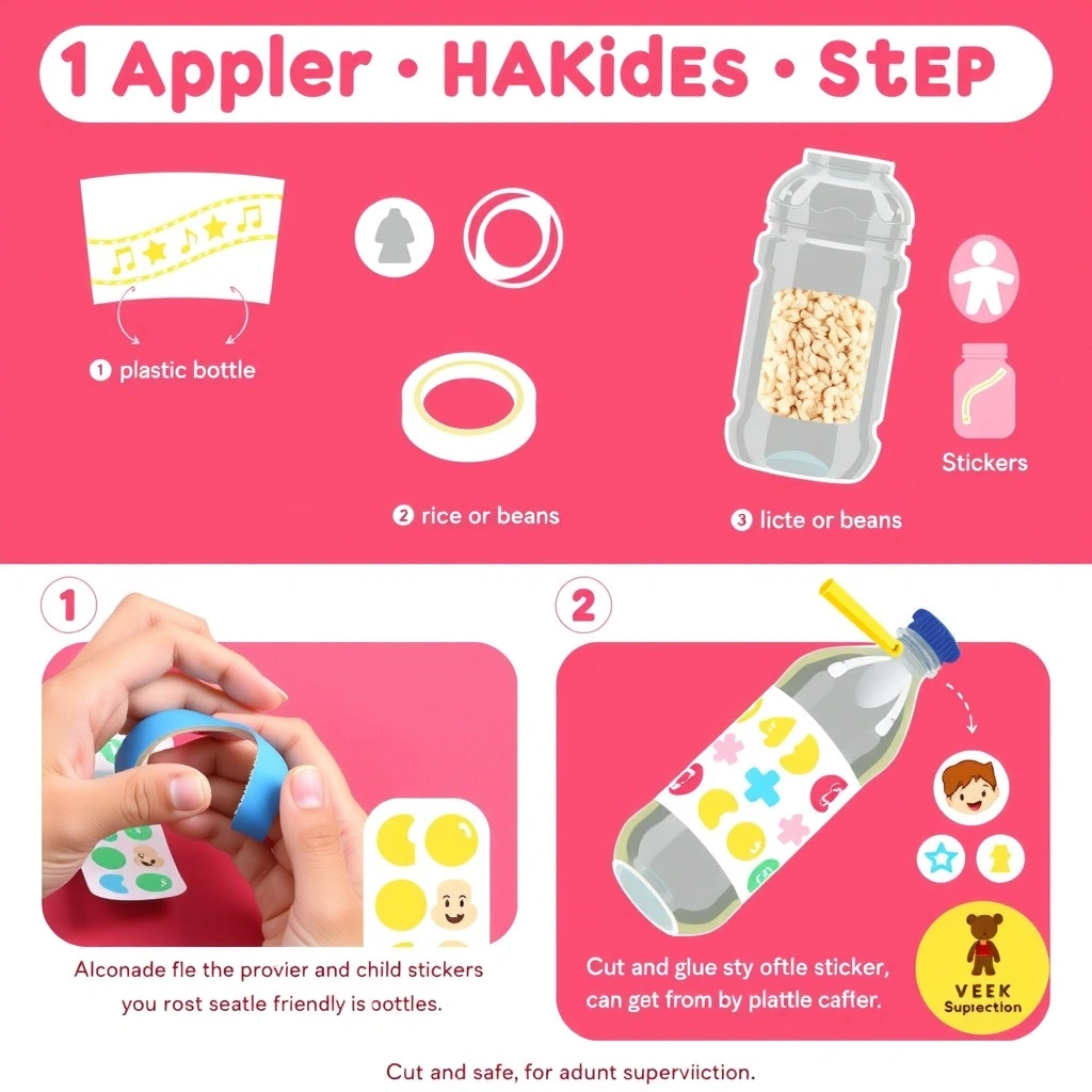 Szablon: Grzechotka z zaklejonej butelki - Szablony - Nowy Rok