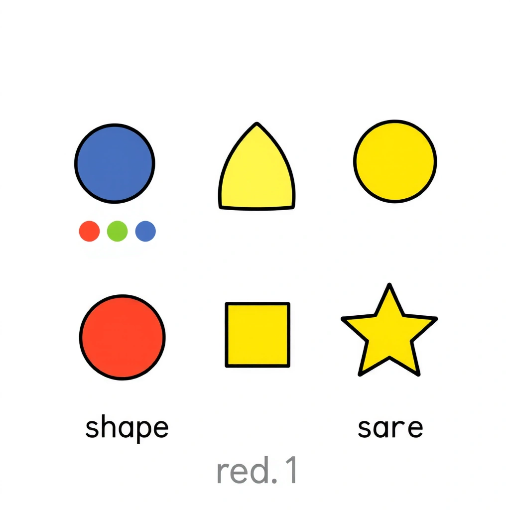 Karty kolorów i kształtów - Szablony - Karnawał