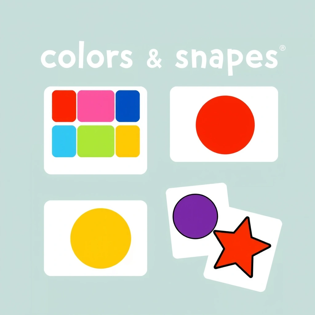 Karty kolorów i kształtów - Szablony - Karnawał