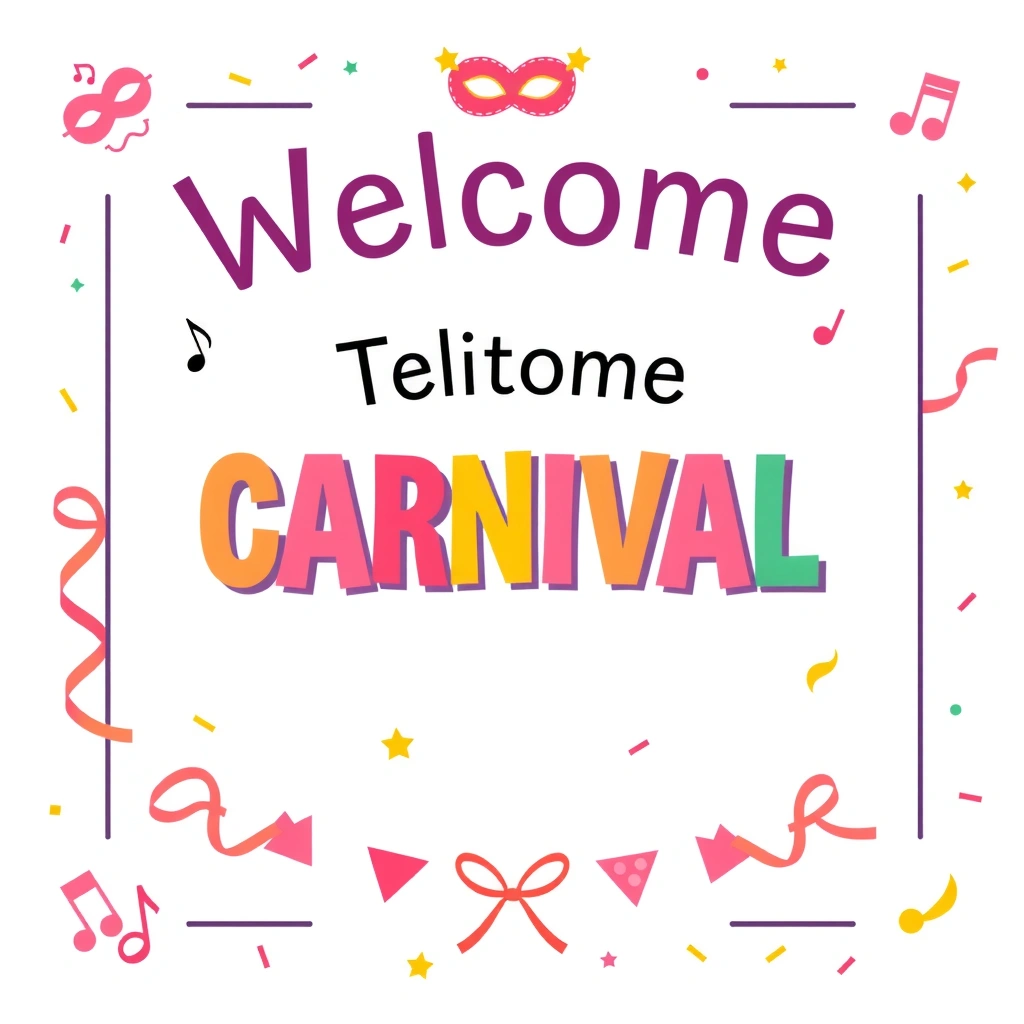 Plakat powitalny: Karnawał - Materiały - Karnawał