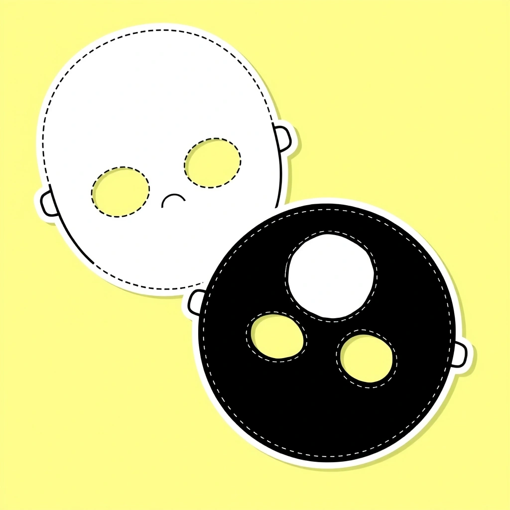 Szablon maski - Szablony - Karnawał