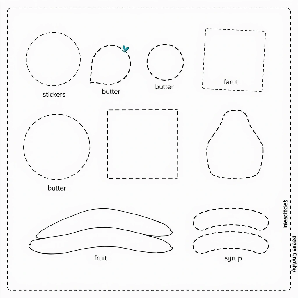 Szablony do wycięcia — dodatki do naleśnika - Szablony - Dzień Naleśnika