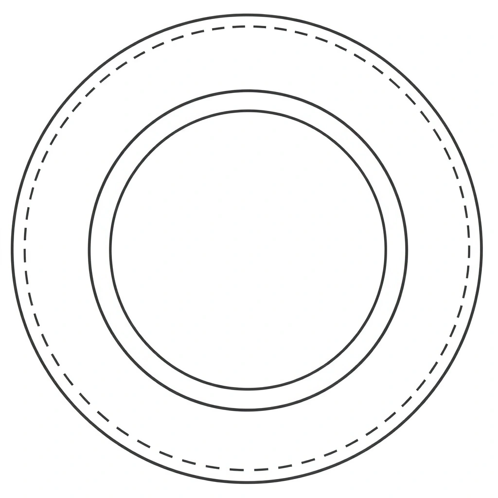 Szablon: Krążek naleśnika (do wydruku) - Szablony - Dzień Naleśnika