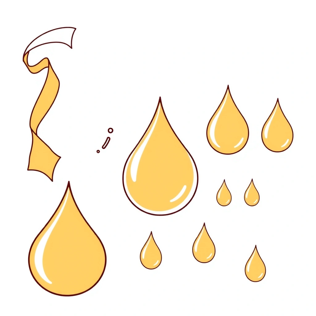 Szablon: Polewa / kropla syropu — kształty do wyklejanki - Szablony - Dzień Naleśnika