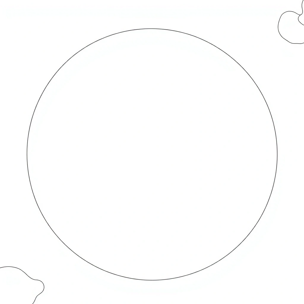 Szablon: duże koło — naleśnik - Szablony - Dzień Naleśnika