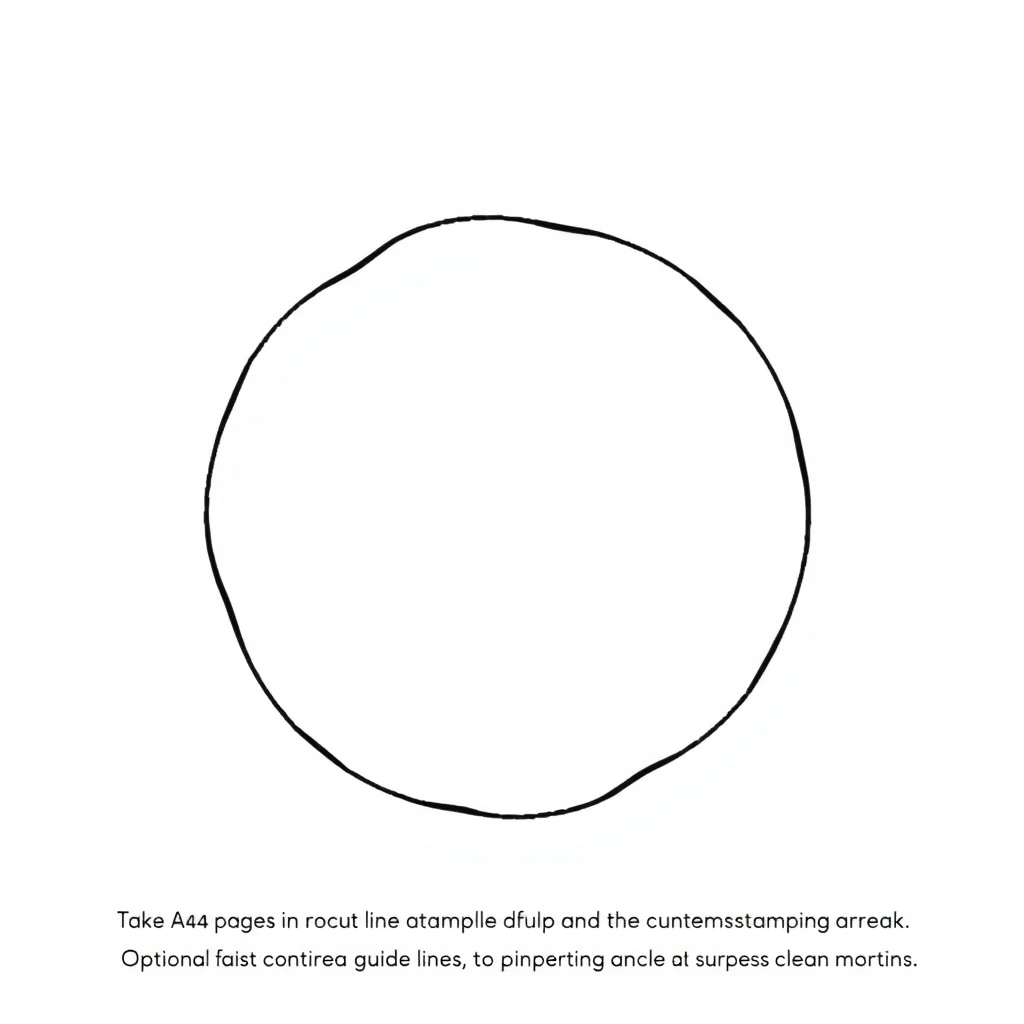 Szablon: duże koło — naleśnik - Szablony - Dzień Naleśnika