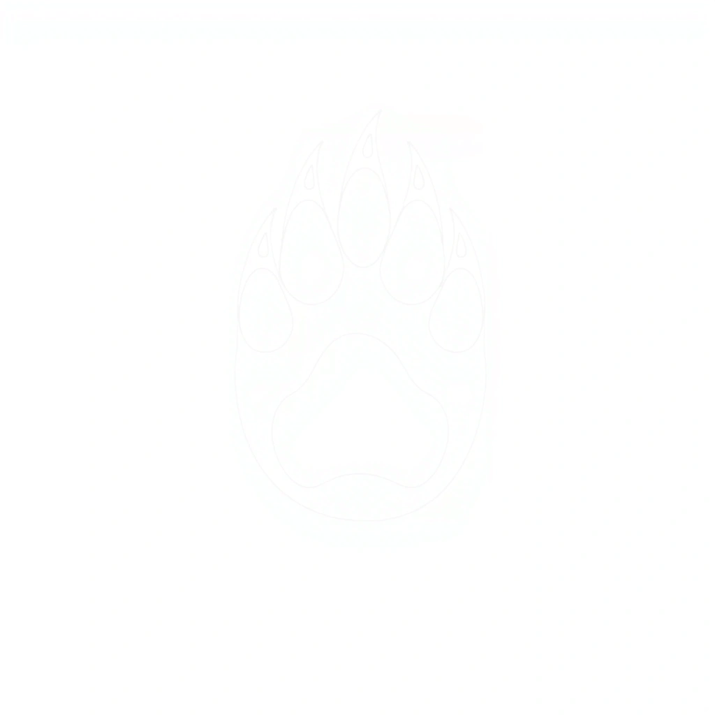 Szablon: Łapka misia (stempel) - Szablony - Dzień Niedźwiedzia