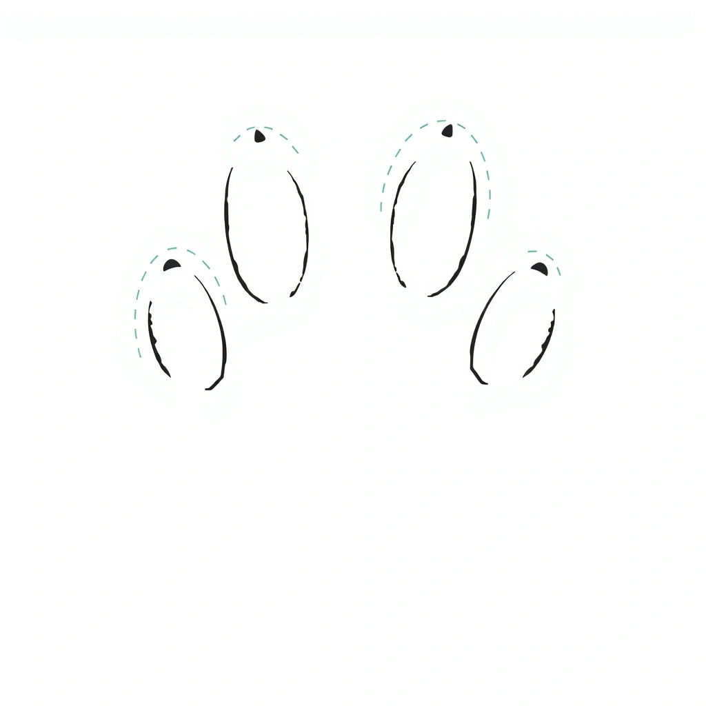 Szablon: Odcisk łapy niedźwiedzia - Szablony - Dzień Niedźwiedzia