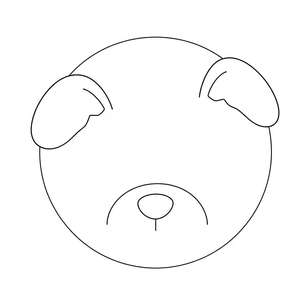 Szablony: talerzyk, uszka, pyszczek - Szablony - Dzień Niedźwiedzia