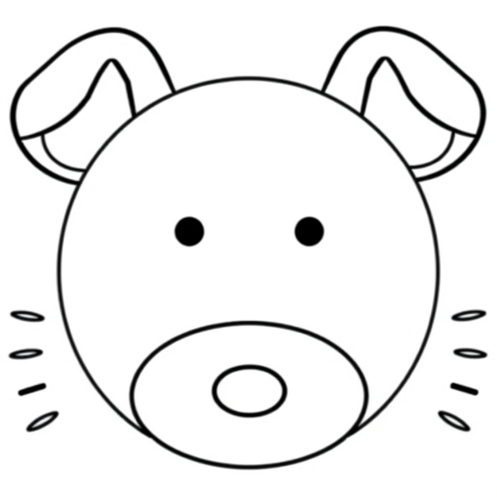 Szablony: talerzyk, uszka, pyszczek - Szablony - Dzień Niedźwiedzia