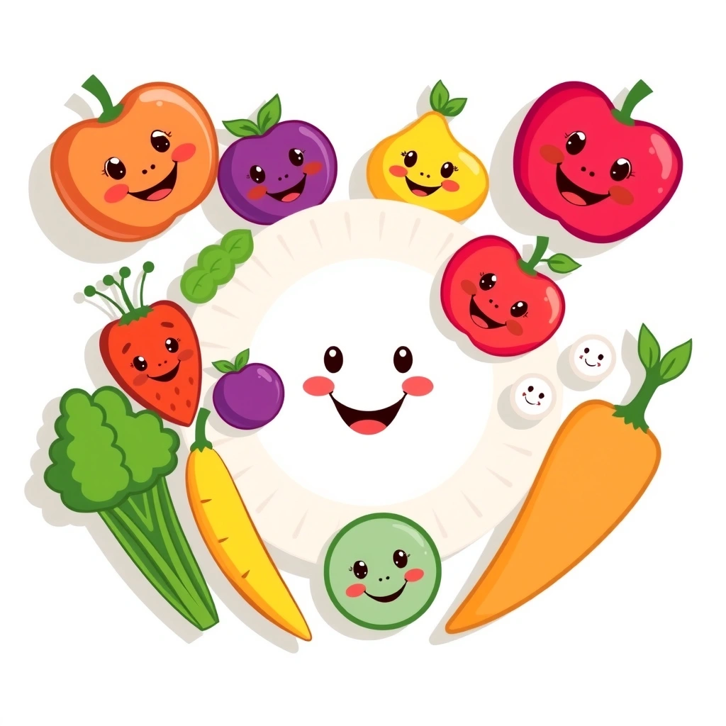 Plakat przypominający o zdrowym jedzeniu - Materiały - Zdrowe Jedzenie