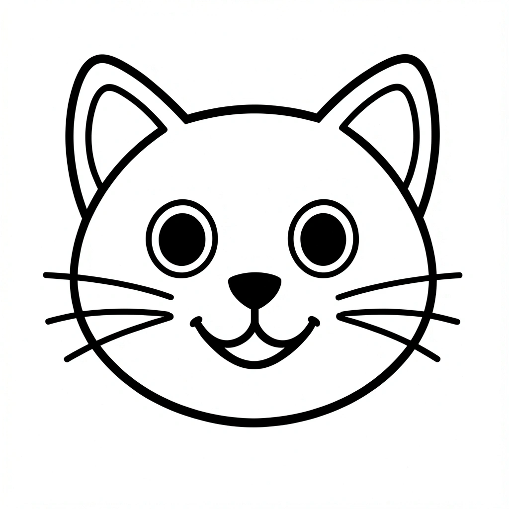 Kolorowanka — buzia kotka - Kolorowanki - Dzień Kota