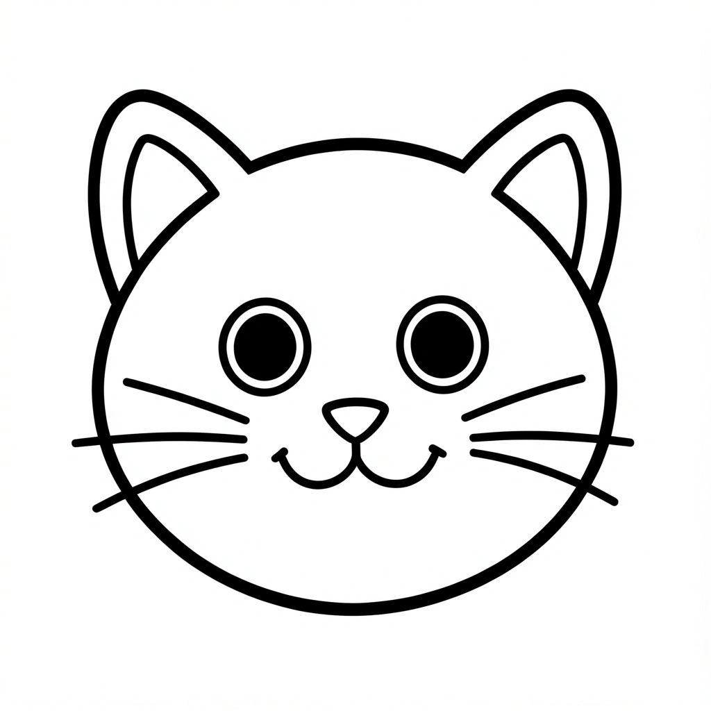 Kolorowanka — buzia kotka - Kolorowanki - Dzień Kota