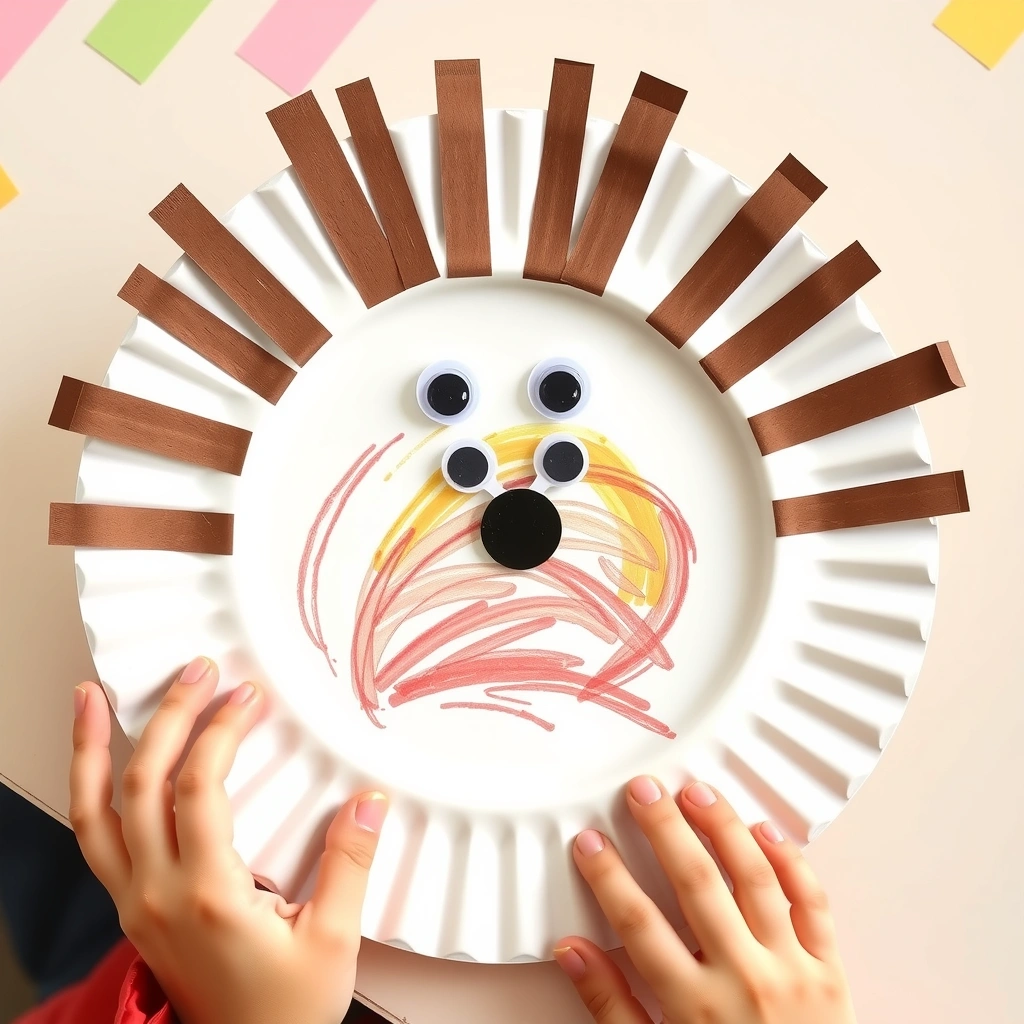 Gotowy jeż z talerzyka - Materiały - Jeż