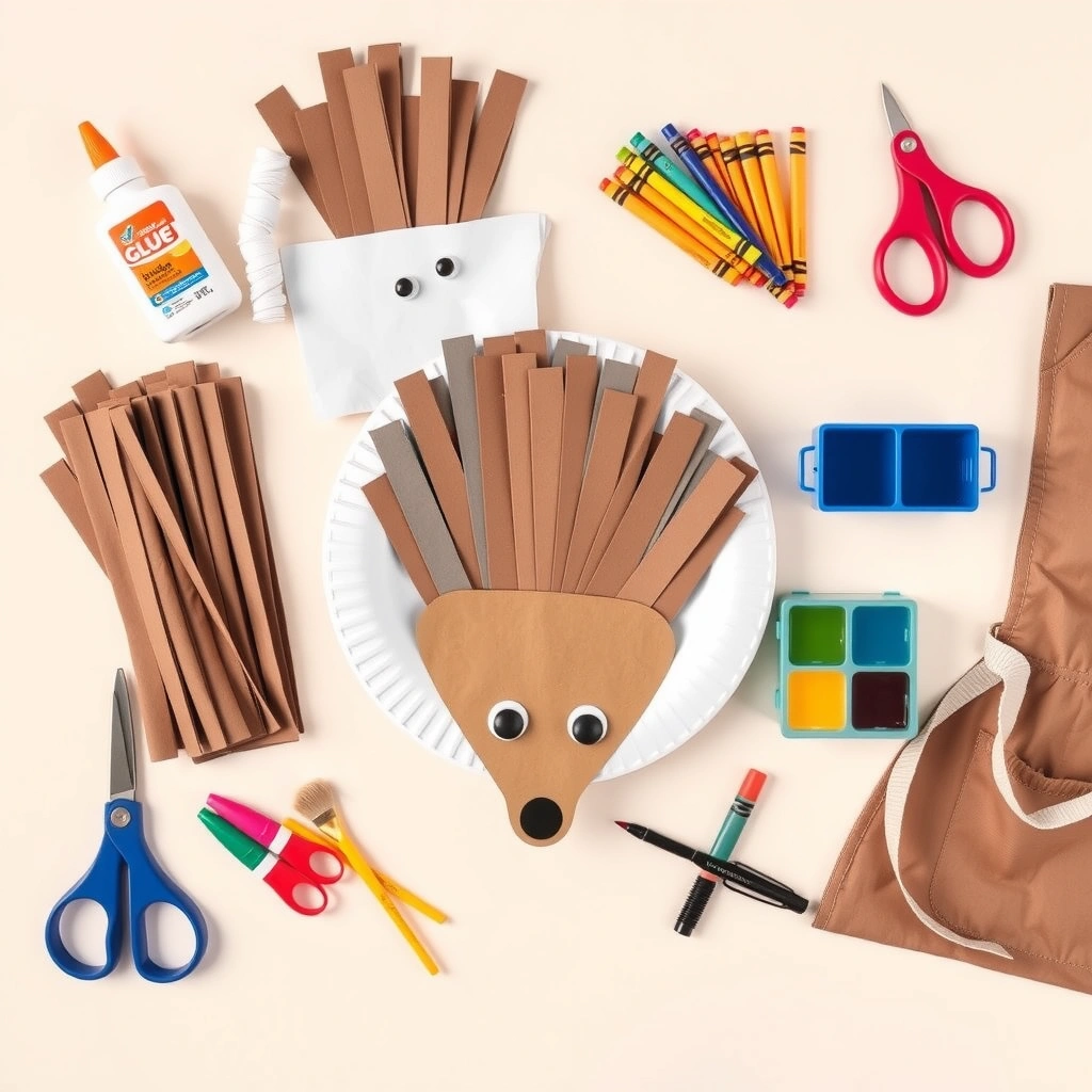 Materiały na stoliku — flatlay - Materiały - Jeż