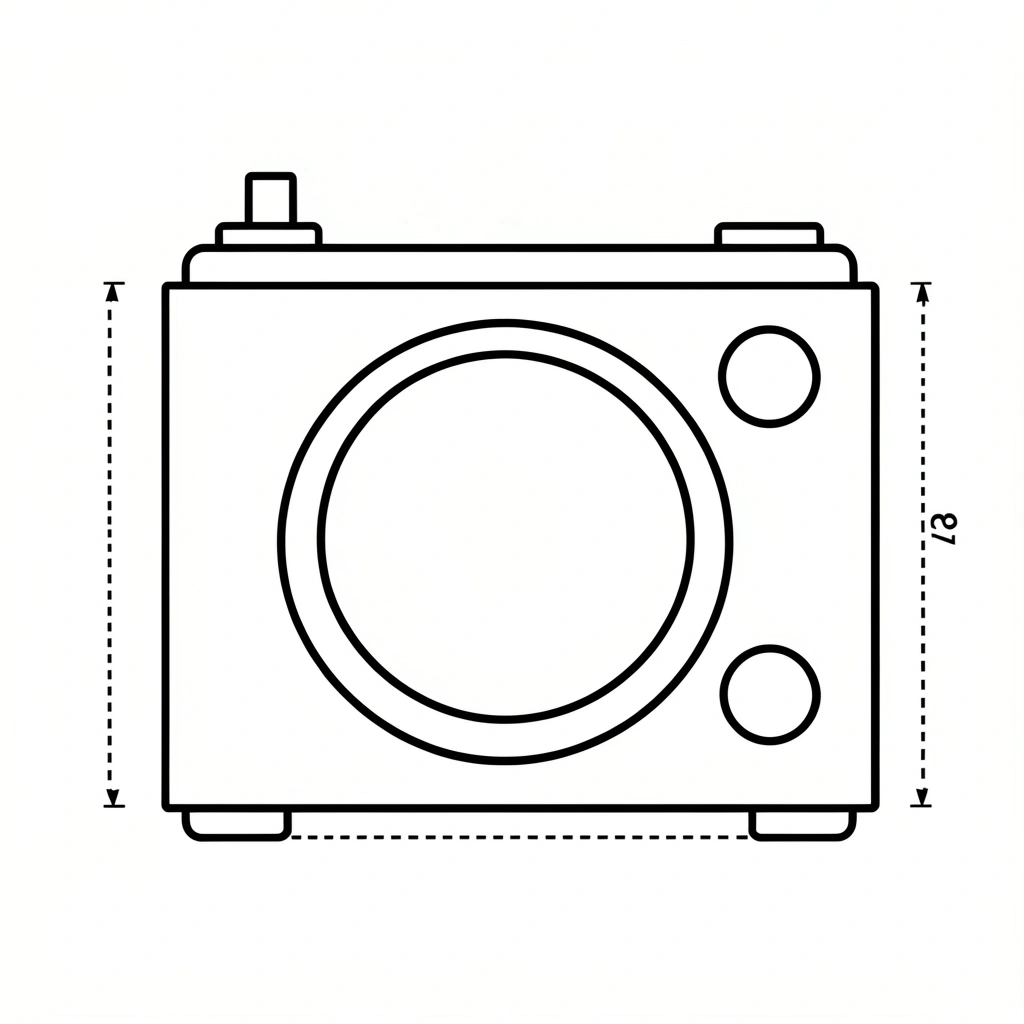Szablon - prostokątne radio (karton) - Szablony - Dzień Radia