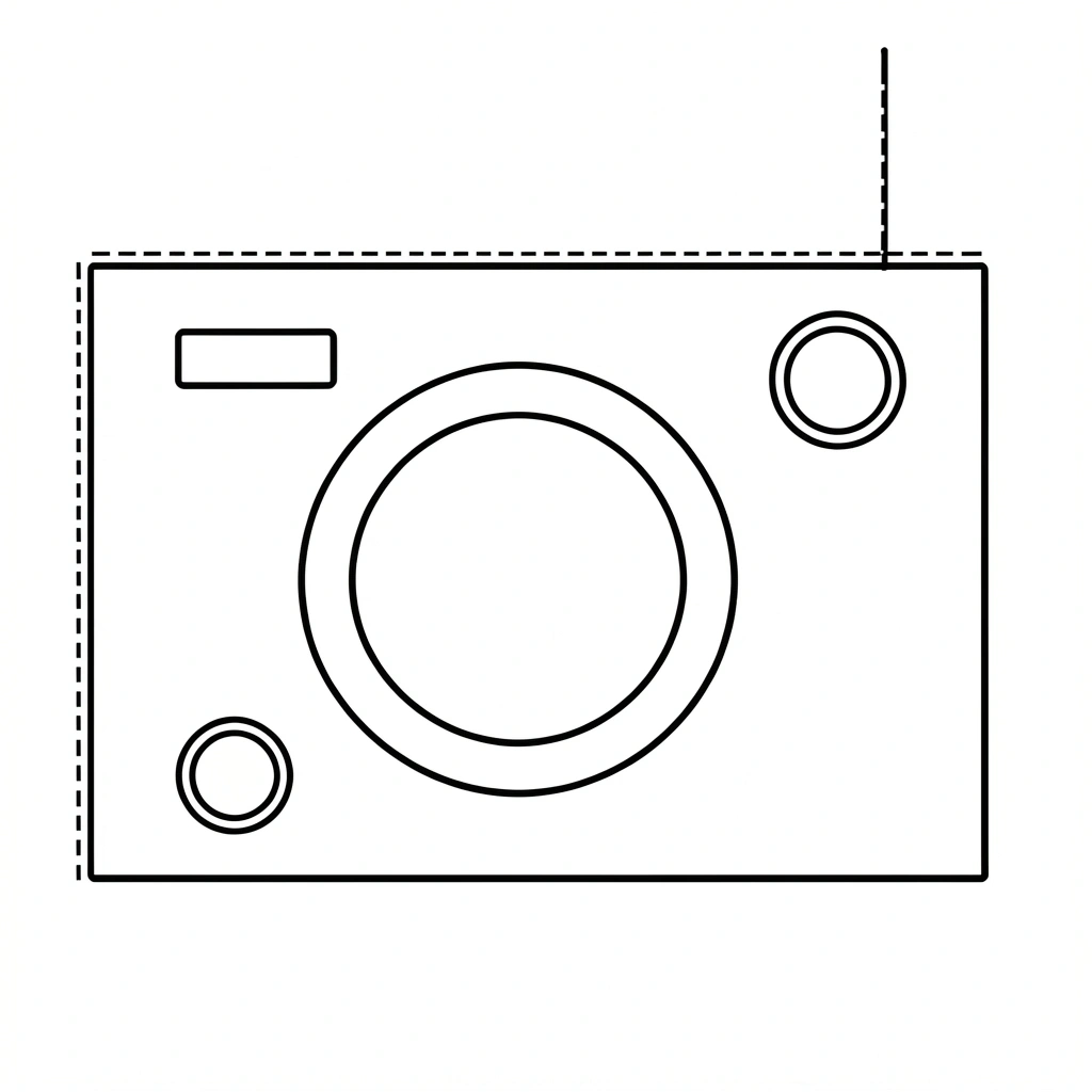 Szablon - prostokątne radio (karton) - Szablony - Dzień Radia