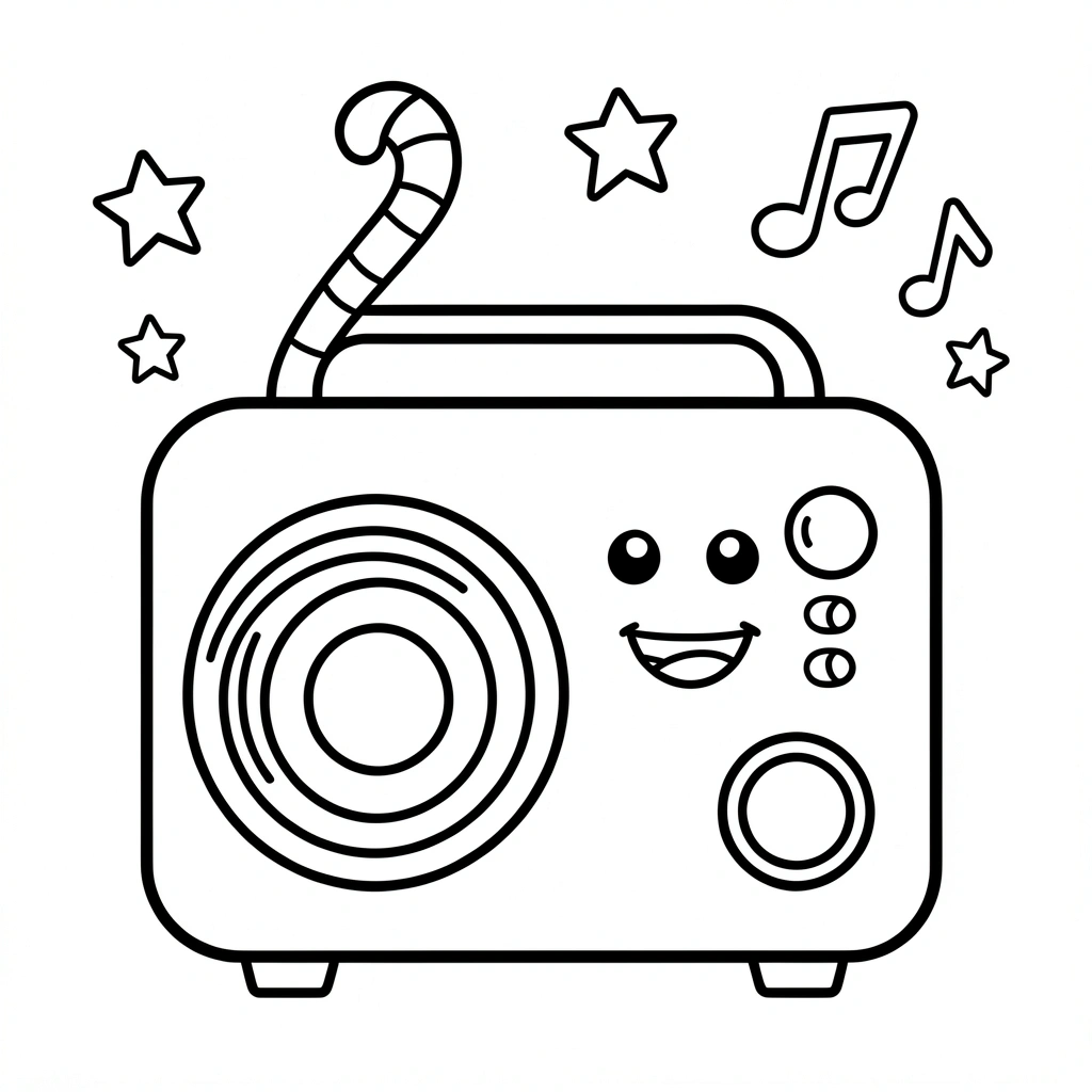 Kolorowanka — moje radio - Kolorowanki - Dzień Radia