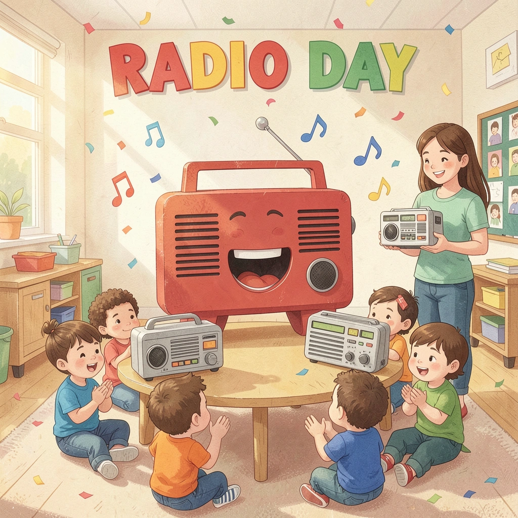Plakat powitalny na Dzień Radia - Materiały - Dzień Radia