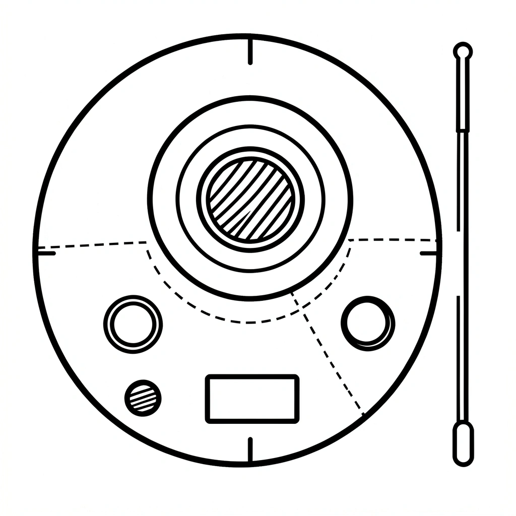 Szablon radia do wycięcia (talerzyk) - Szablony - Dzień Radia