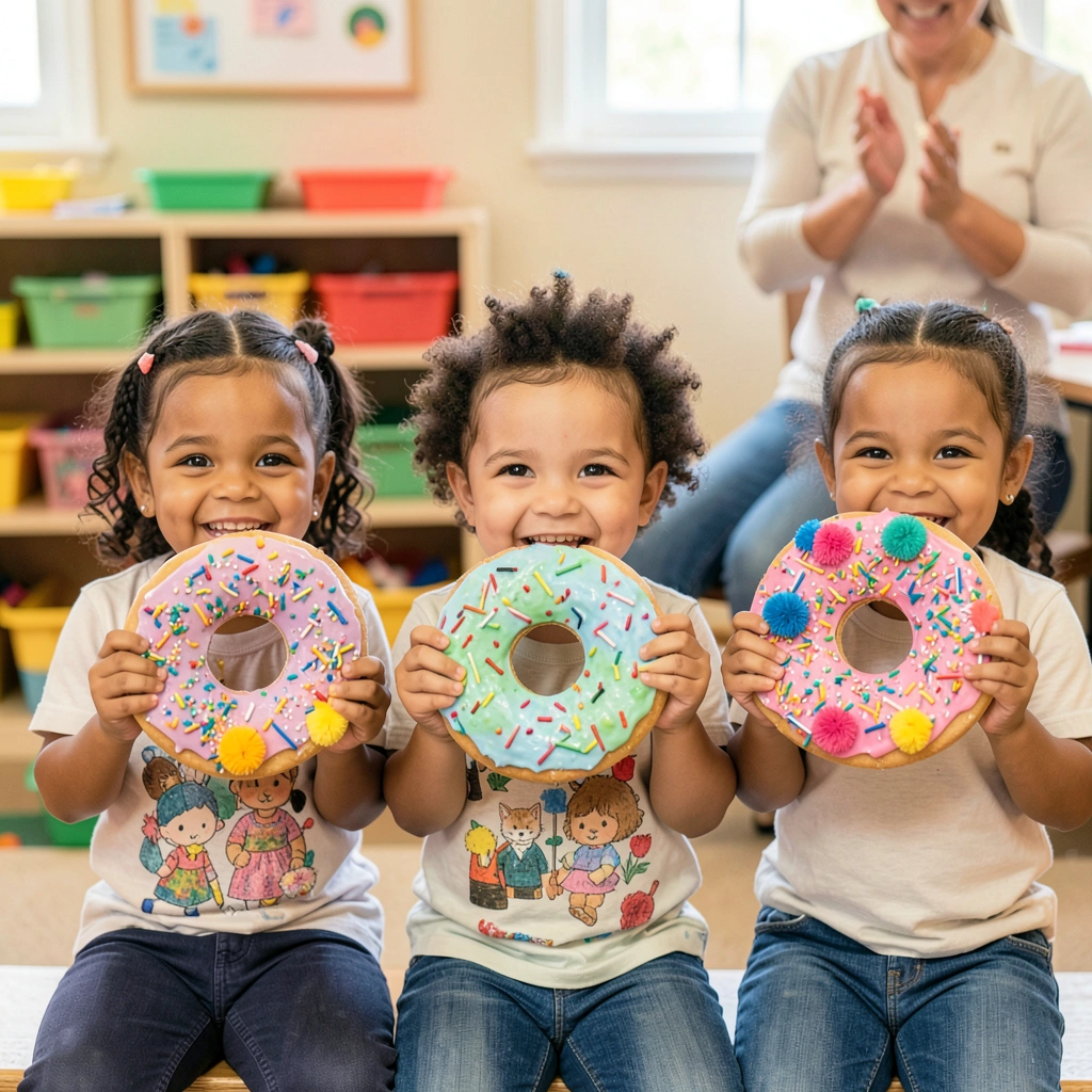 Mini wystawka — dumne dzieci z pączkami - Materiały - Tłusty Czwartek