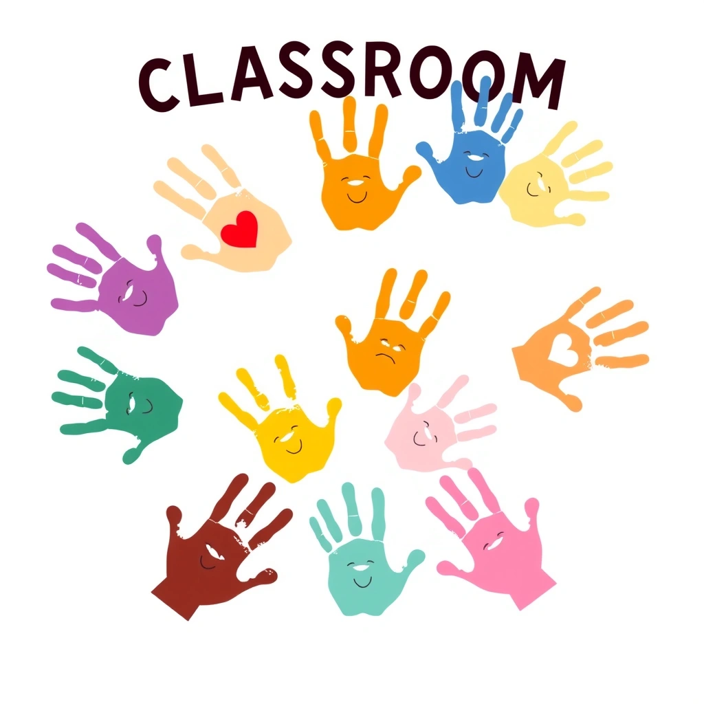 Plakat klasowy — Moje prawa (kolorowe dłonie) - Materiały - Prawa Dziecka