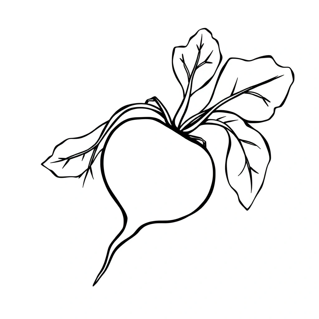 Kolorowanka — kontur buraka - Kolorowanki - Burak