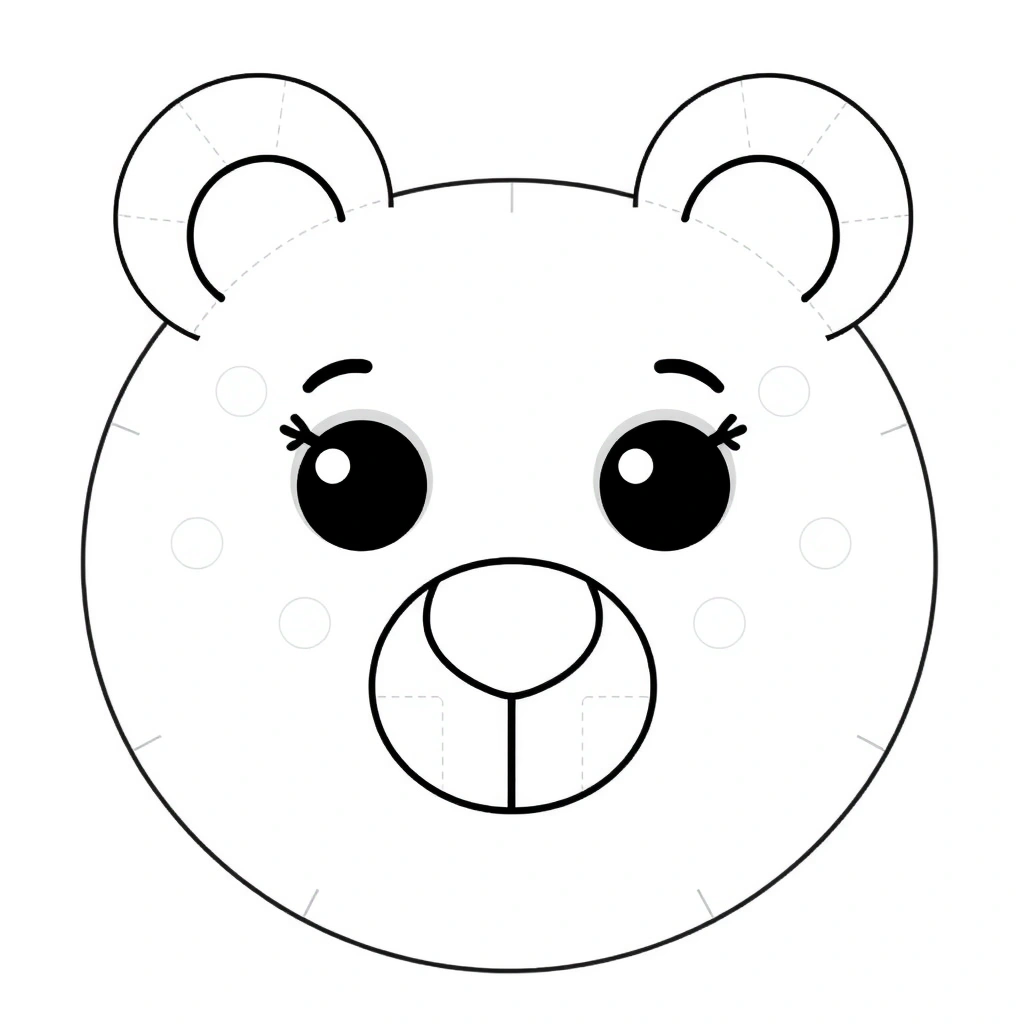 Szablony elementów misia - Szablony - Pluszowy Miś