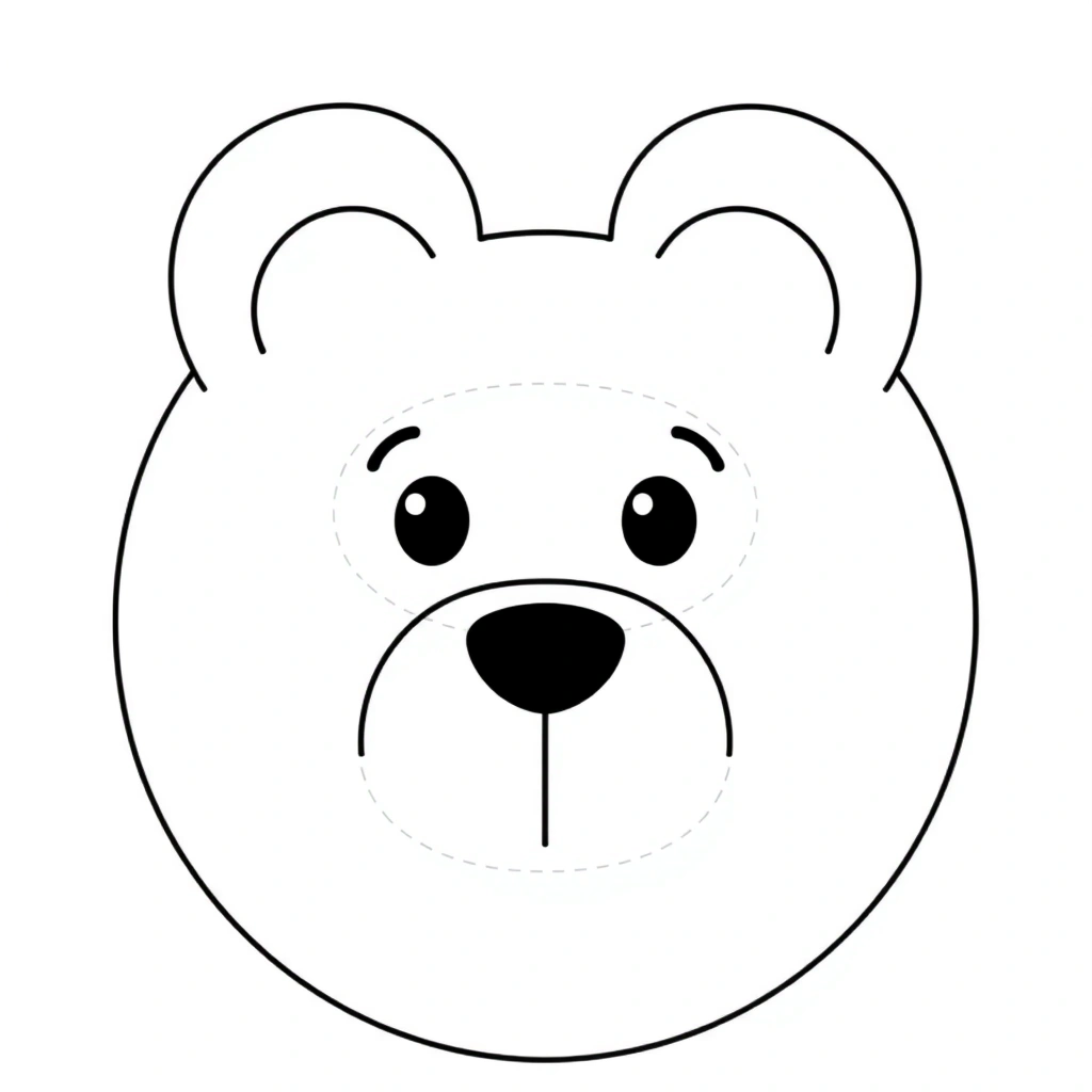 Szablony elementów misia - Szablony - Pluszowy Miś