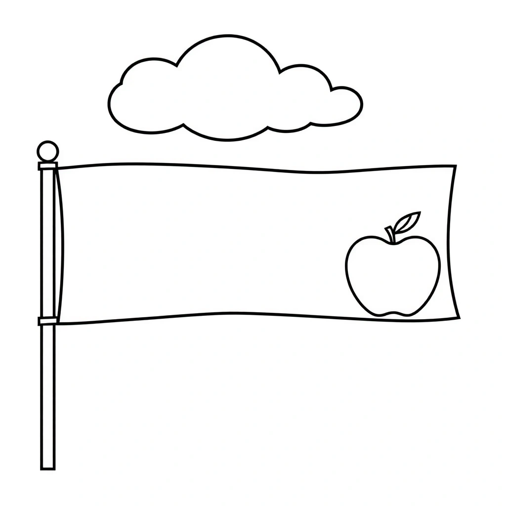 Kolorowanka — flaga do pokolorowania - Kolorowanki - Niepodległość