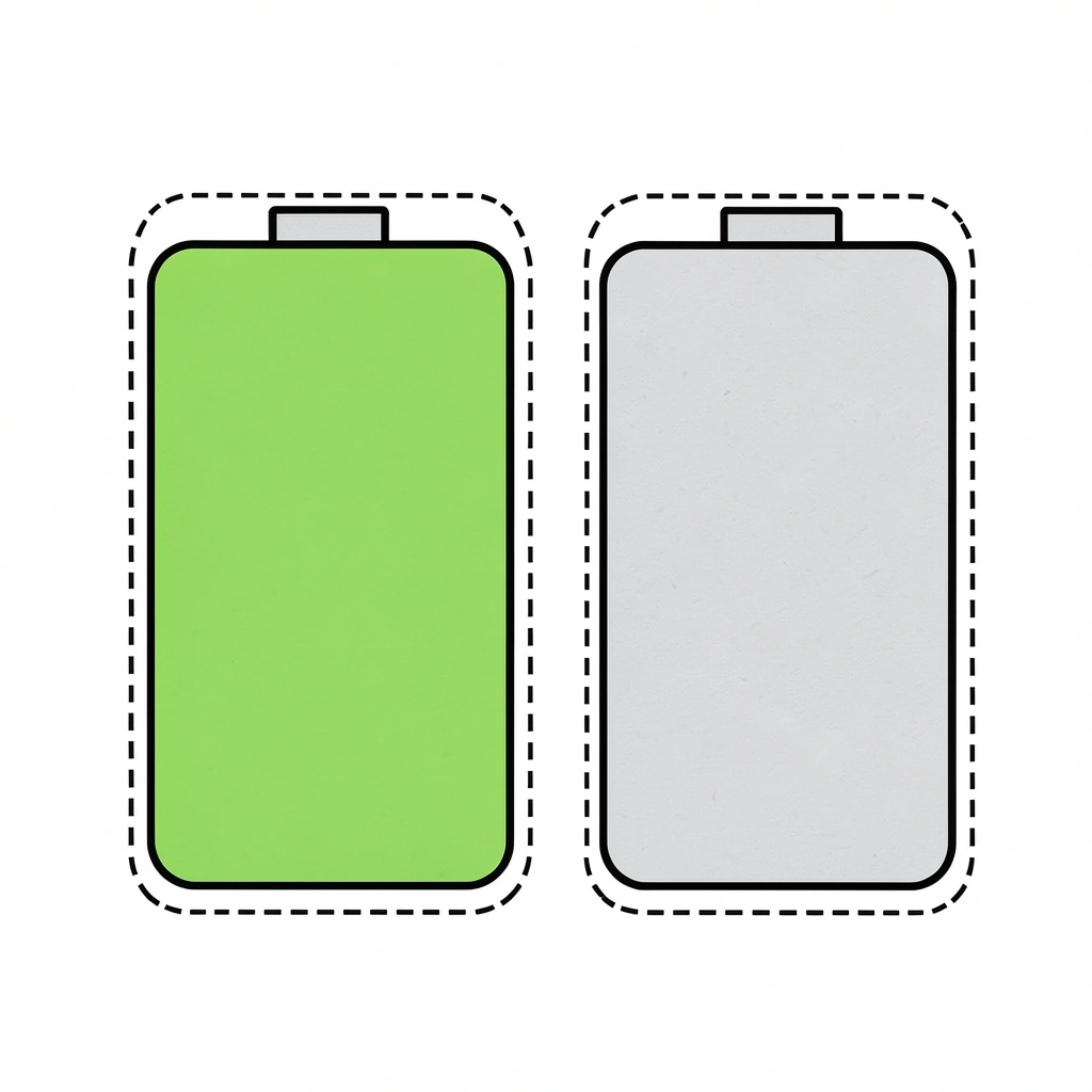 Szablony dużych papierowych baterii (zielona i szara) - Szablony - Dzień Baterii