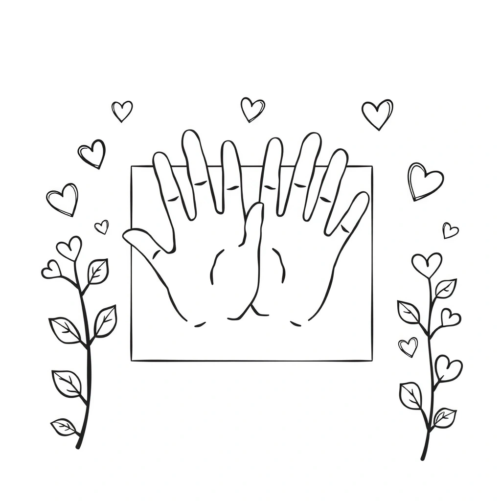 Kolorowanka — karta laurki do dorysowania - Kolorowanki - Dzień Seniora