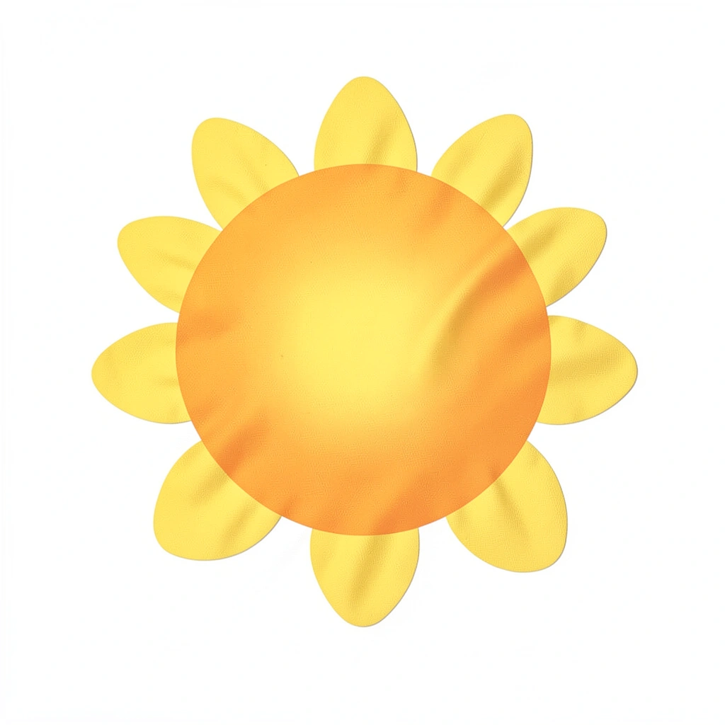 Słońce — duża żółta chusta (grafika) - Materiały - Dzień Plutona