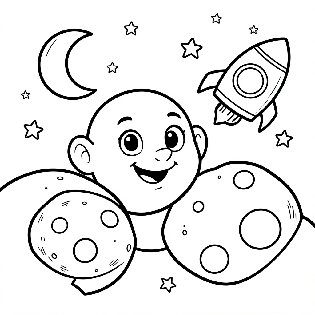 Kolorowanka — Pluton i rakieta - Kolorowanki - Dzień Plutona