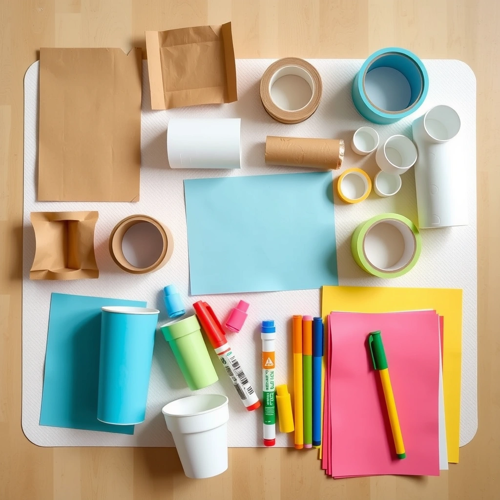 Zdjęcie zestawu materiałów (flat lay) - Materiały - Majsterkowanie