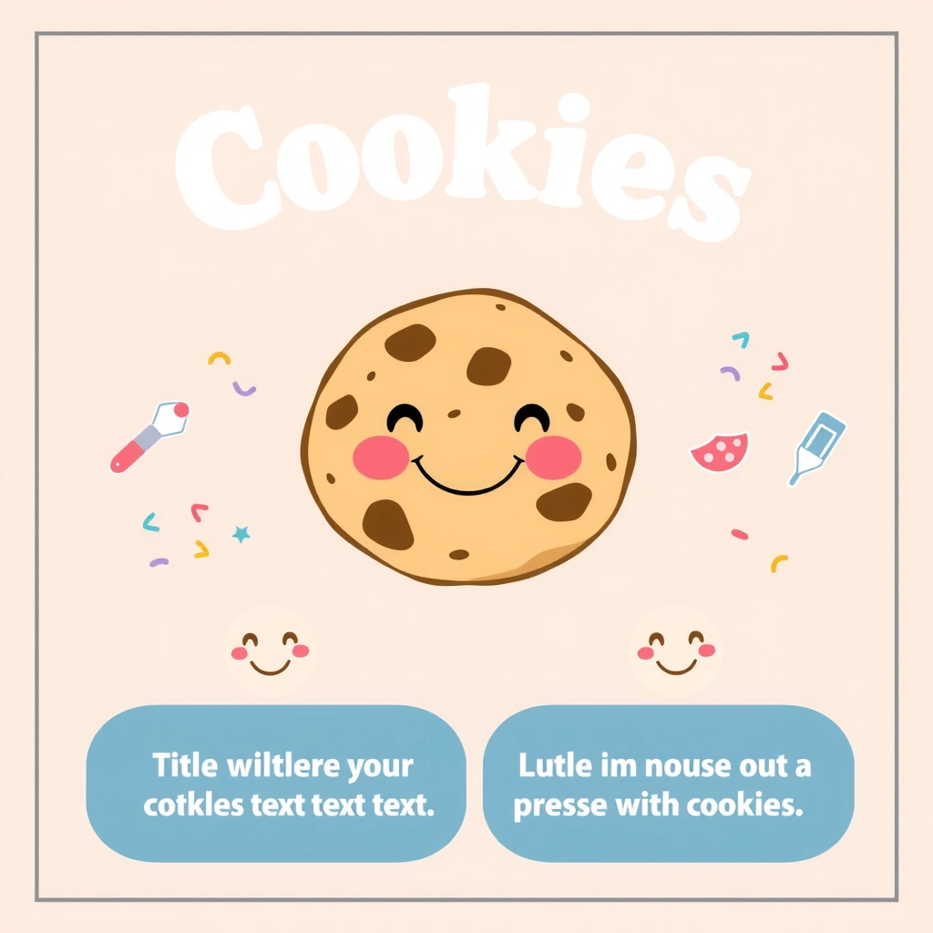 Plakat powitalny — „Ciasteczka” - Szablony - Ciasteczka