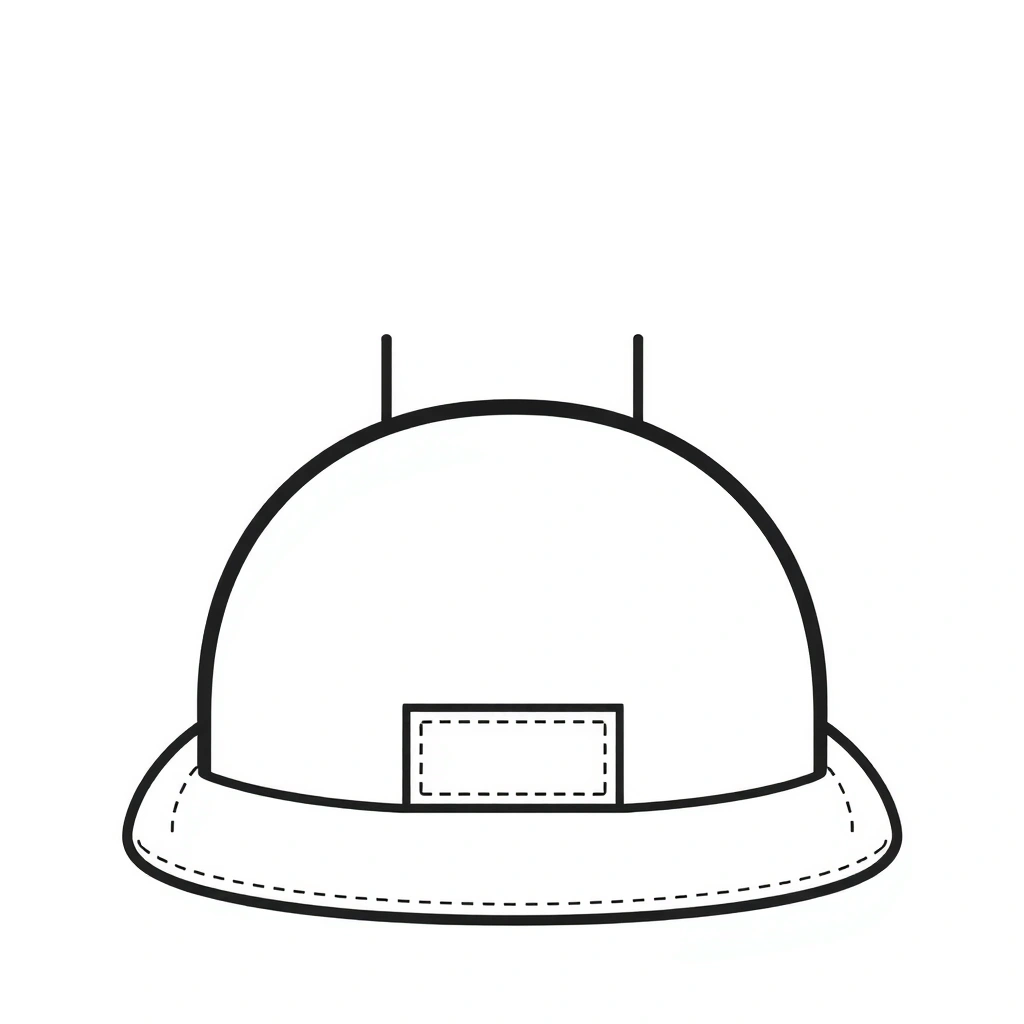 Szablon czapki górnika (do druku i wycięcia) - Szablony - Górnik