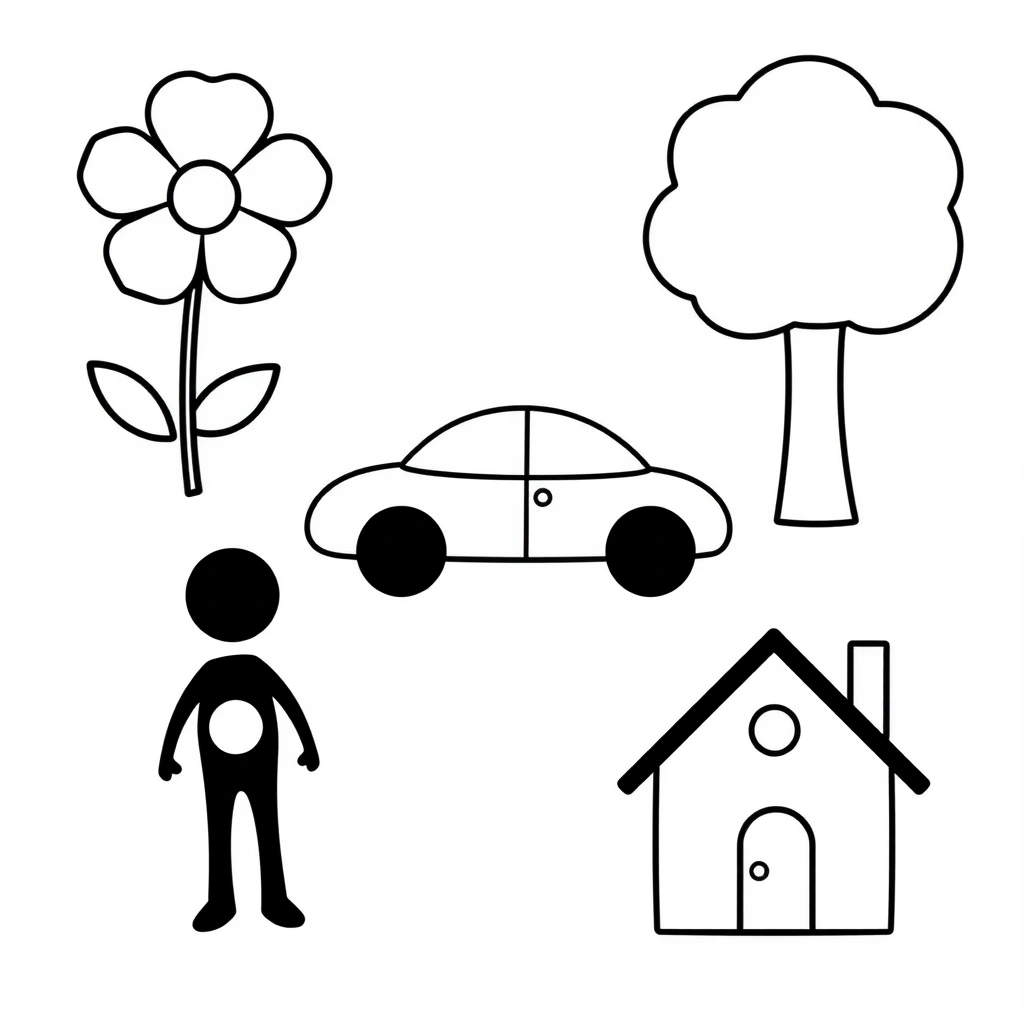 Szablony kształtów do przyklejania guzików - Szablony - Guziki