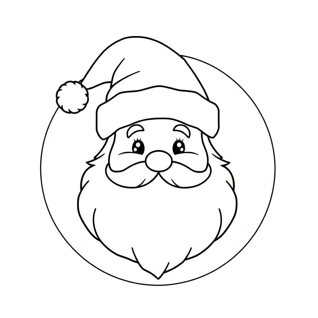 Kolorowanka – Mikołaj z talerzyka - Kolorowanki - Mikołajki