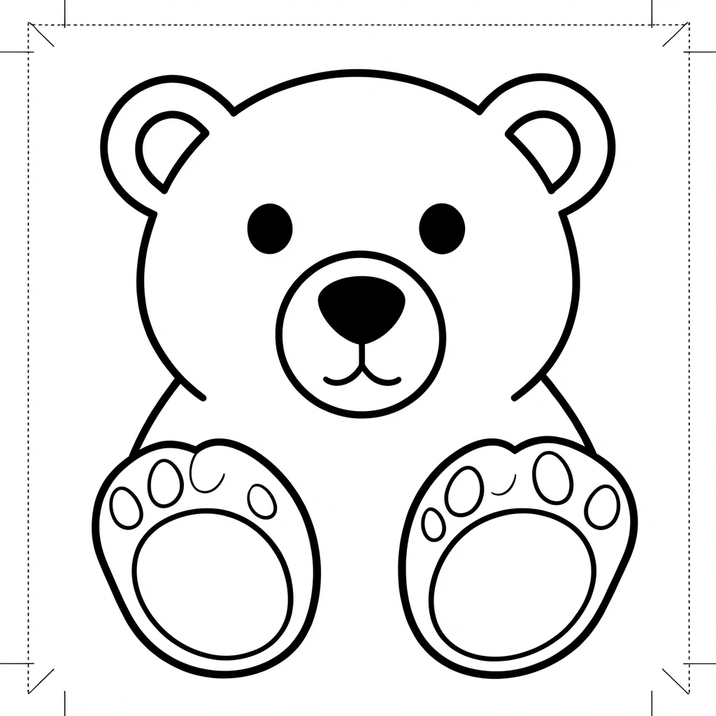 Szablon do wycięcia — kształty misia polarnego - Szablony - Dzień Niedźwiedzia Polarnego